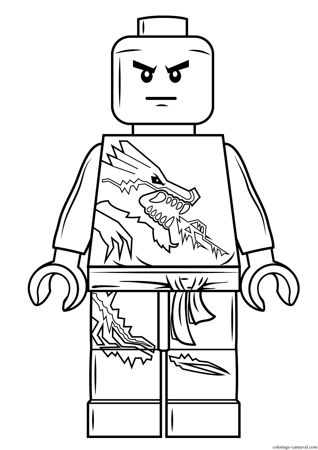 Coloriage Lego Ninjago Zane Dessin Gratuit - Coloriage pour Coloriage Lego