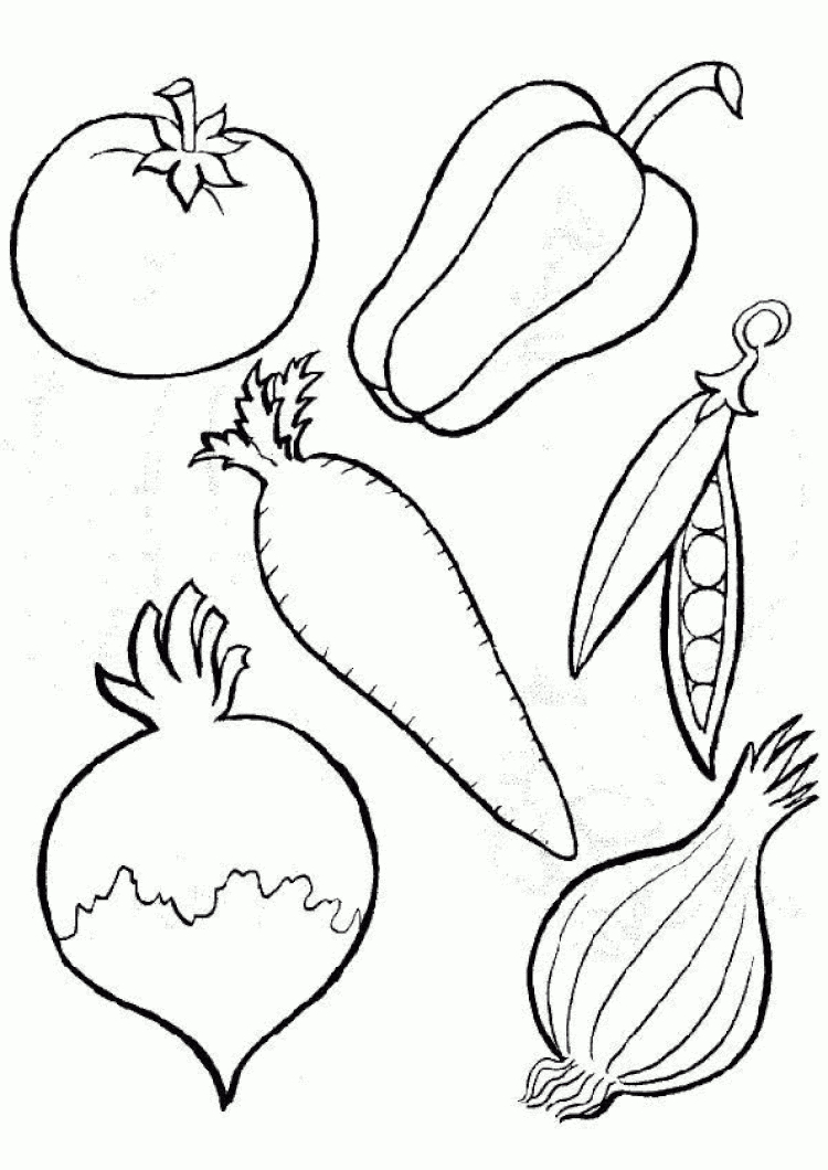 Coloriage Legumes 11  Vegetable Coloring Pages, Fruit serapportantà Coloriage Fruit