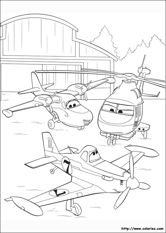 Coloriage L&amp;#039;Équipe De Planes Dusty Dessin Gratuit À Imprimer intérieur Coloriage Dusty 