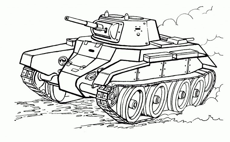 Coloriage – Light Tank encequiconcerne Coloriage Tank