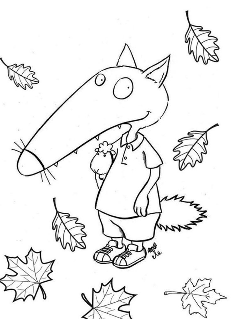 Coloriage Loup Et Petit Loup  Coloriage Loup, Loup encequiconcerne Coloriage Novembre 