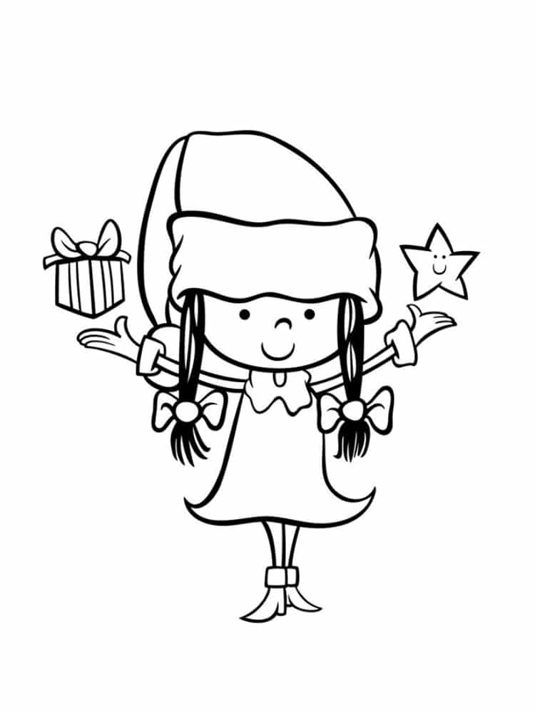 Coloriage Lutin De Noël : 20 Modèles À Imprimer intérieur Dessin De Lutin De Noel 