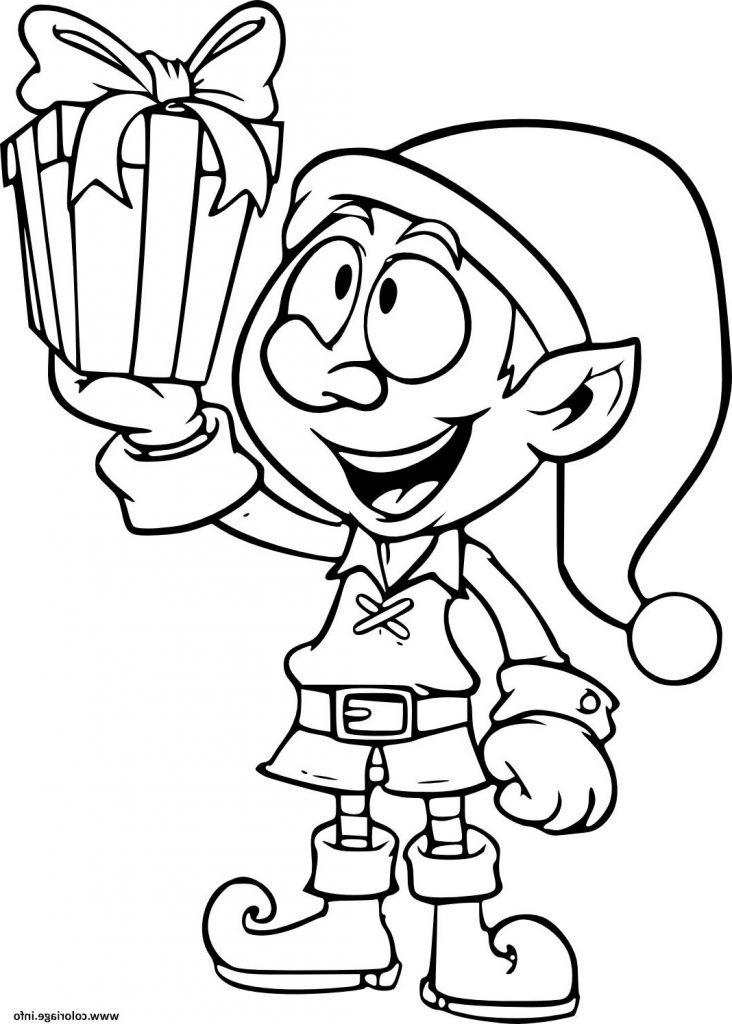 Coloriage Lutin De Noel Élégant Collection Coloriage Lutin à Dessins De Lutins