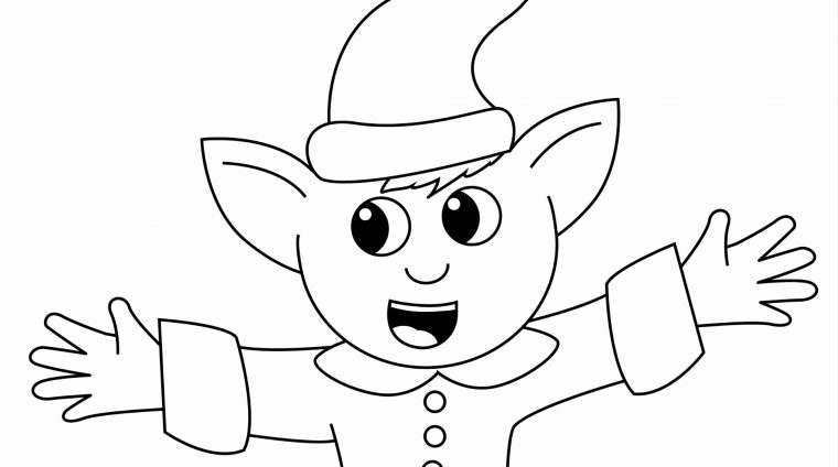 Coloriage Lutin De Noël – Manzabull' à Dessin Lutin