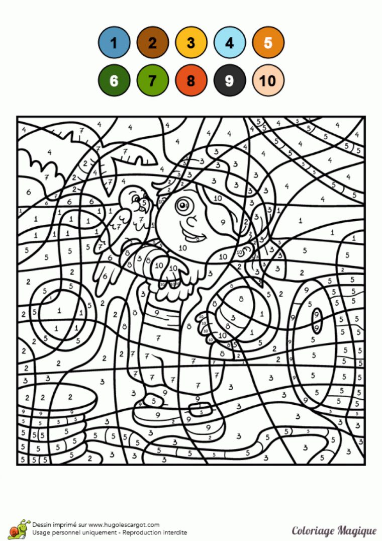 Coloriage Magique 1 A 10 Guide  Coloriage intérieur Coloriage Magique À Imprimer