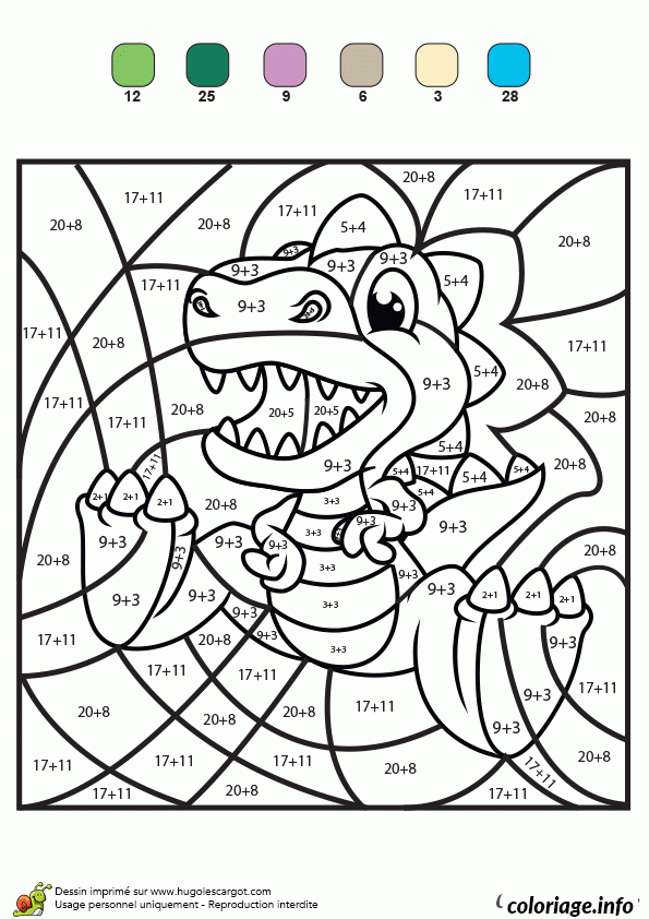 Coloriage Magique Addition 48 Dessin Magique Addition À à Coloriage Magique Facile 