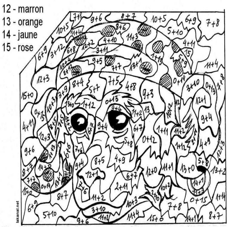 Coloriage Magique Ce1 Multiplication A Imprimer – Gratuit destiné Dessin Magique Multiplication