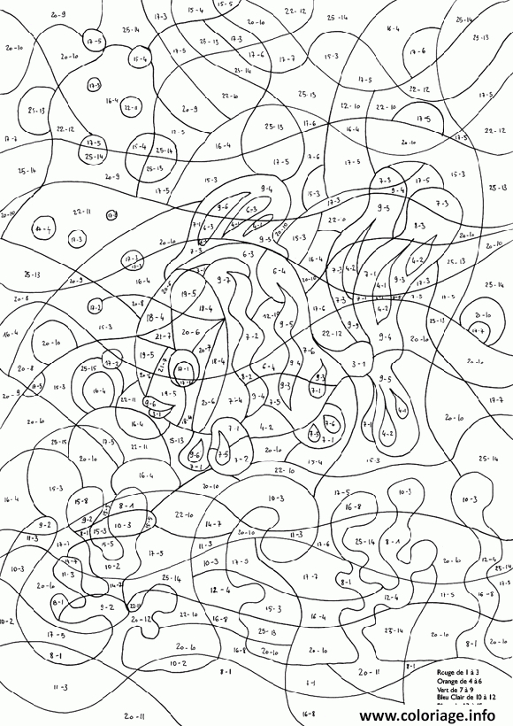 Coloriage Magique Ce2 Ce1 Soustraction 1 Dessin Magique À à Jeux De Coloriage Magique Gratuit