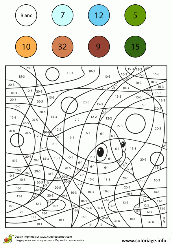 Coloriage Magique Ce2 Ce1 Soustraction 110 Dessin Magique pour Coloriage Magique Cp En Ligne