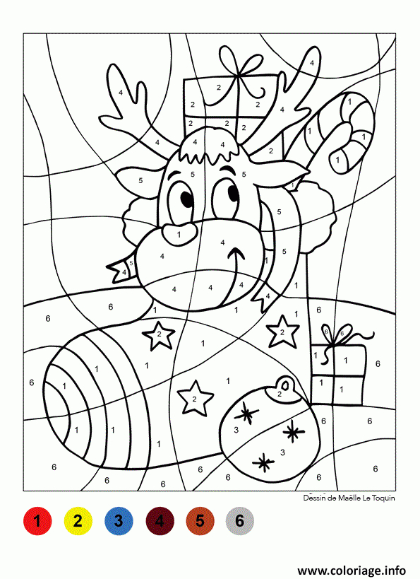 Coloriage Magique Chaussette De Noel Dessin Magique À Imprimer concernant Coloriage De Chaussette De Noel