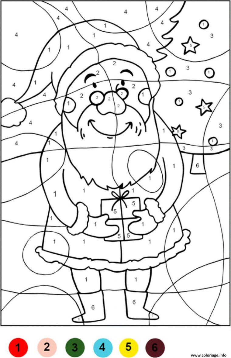 Coloriage Magique De Noel Chiffre Numero Dessin Magique tout Coloriage Magique À Imprimer