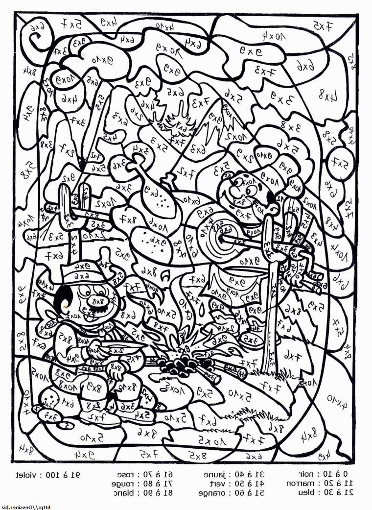 Coloriage Magique Multiplication Ce2 Beau Stock 22 Dessins avec Coloriage Magique À Imprimer