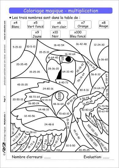 Coloriage Magique Multiplication Ce2  Liberate encequiconcerne Dessin Magique Multiplication 