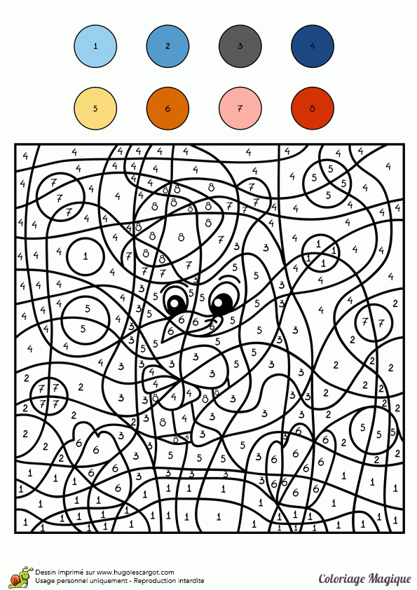 Coloriage Magique Niveau Cm1 D&amp;#039;Un Pingouin encequiconcerne Jeu Coloriage Magique 