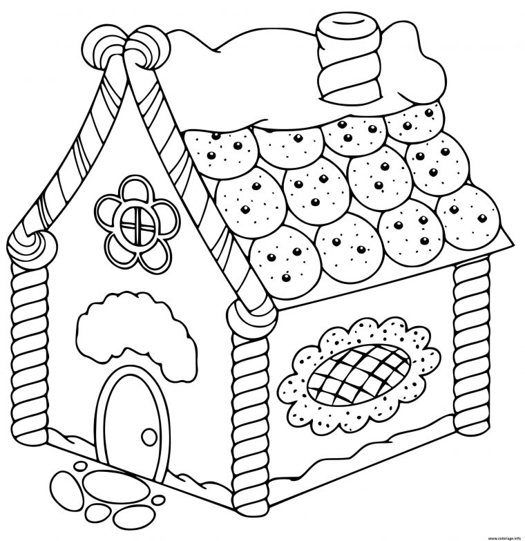 Coloriage Maison Pain Depices Patisserie Dessin Maison En destiné Coloriage Maison