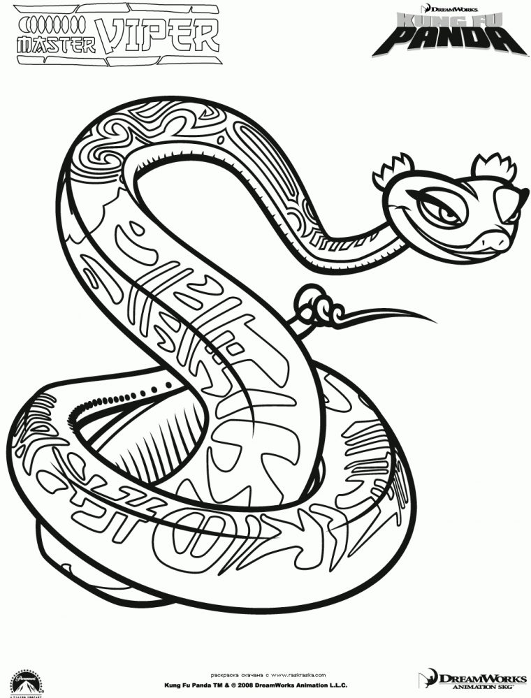 Coloriage – Maître Serpent encequiconcerne Coloriage Serpent