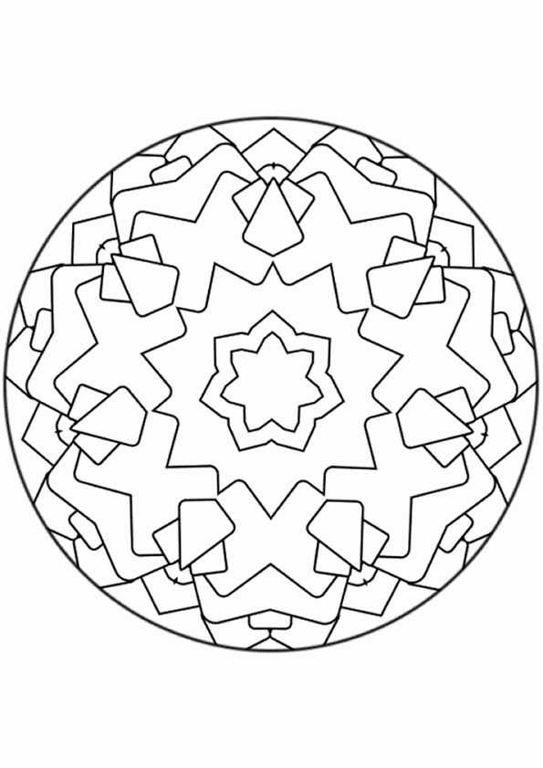 Coloriage Mandala 9 Sur Hugolescargot concernant Coloriage Mandala Cm1 