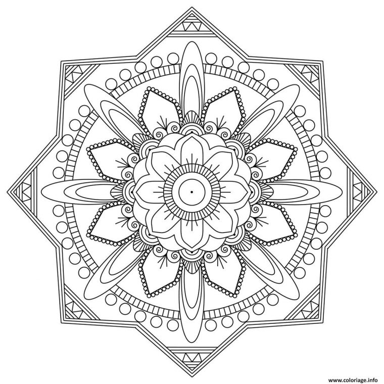 Coloriage Mandala Adulte 2017 Rose Dessin Mandala À Imprimer concernant Dessins Mandalas