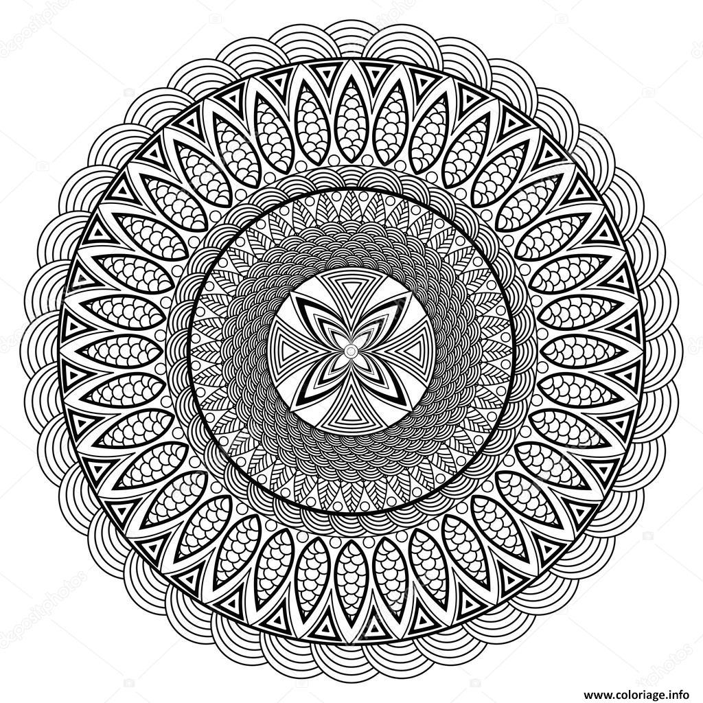 Coloriage Mandala Adulte Boho Style Dessin Mandala À Imprimer à Coloriage Mandalas À Imprimer Gratuit 