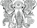 Coloriage Mandala Animaux 5 A Imprimer Gratuit  Elephant pour Dessin Des Animaux A Imprimer