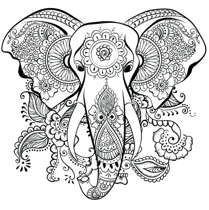 Coloriage Mandala Animaux 5 A Imprimer Gratuit  Elephant tout Dessin Animaux À Imprimer 