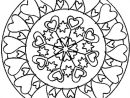 Coloriage Mandala Coeur En Ligne Gratuit À Imprimer destiné Dessins Mandala Gratuit A Imprimer