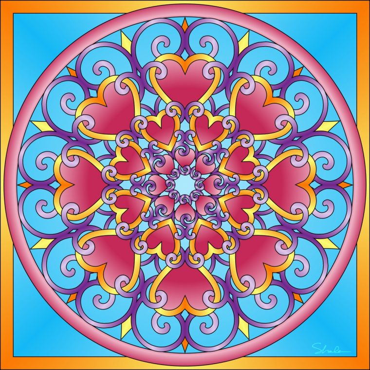 Coloriage Mandala Cœur Facile À Imprimer Et Colorier serapportantà Imprimer Dessin Mandala