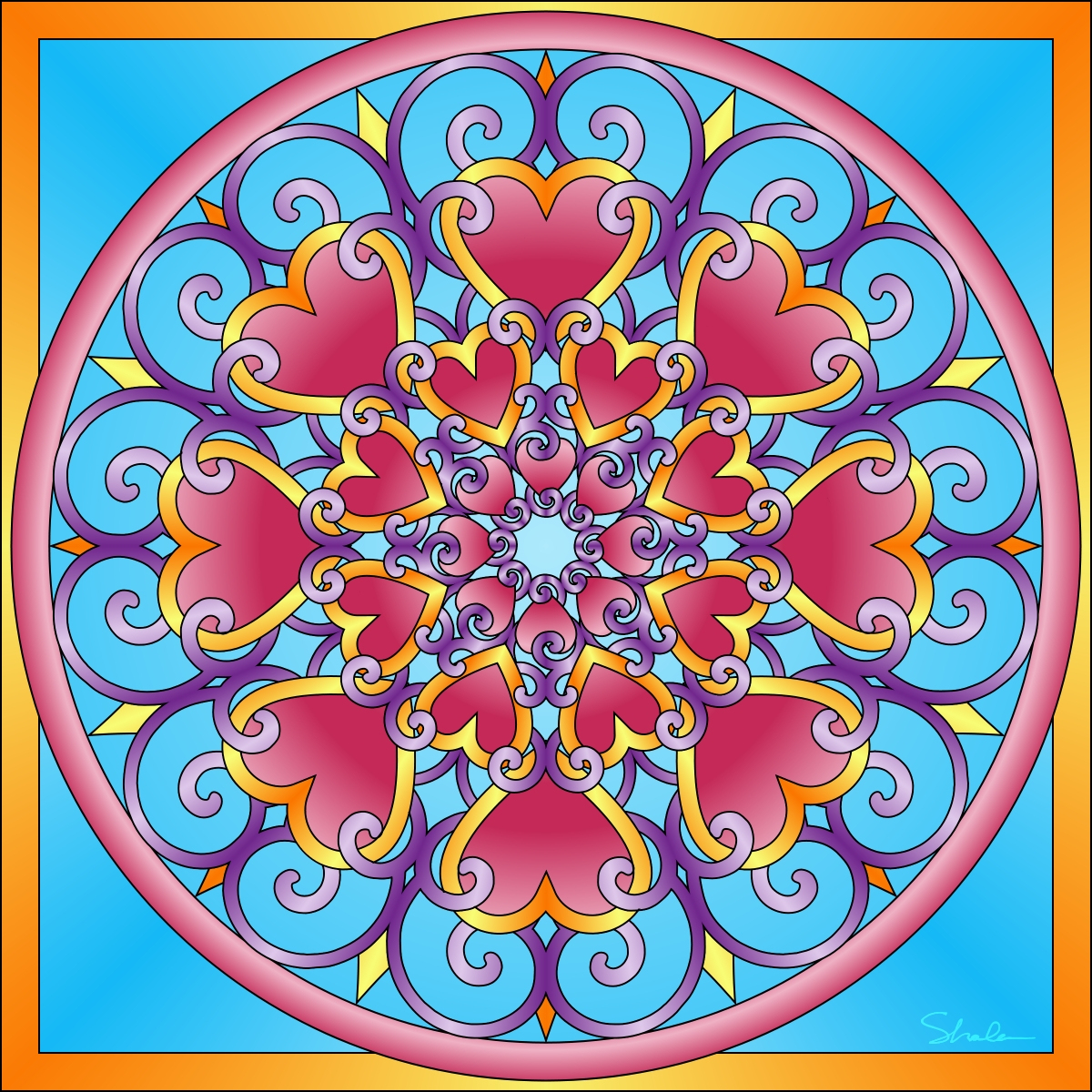 Coloriage Mandala Cœur Facile À Imprimer Et Colorier serapportantà Imprimer Dessin Mandala 
