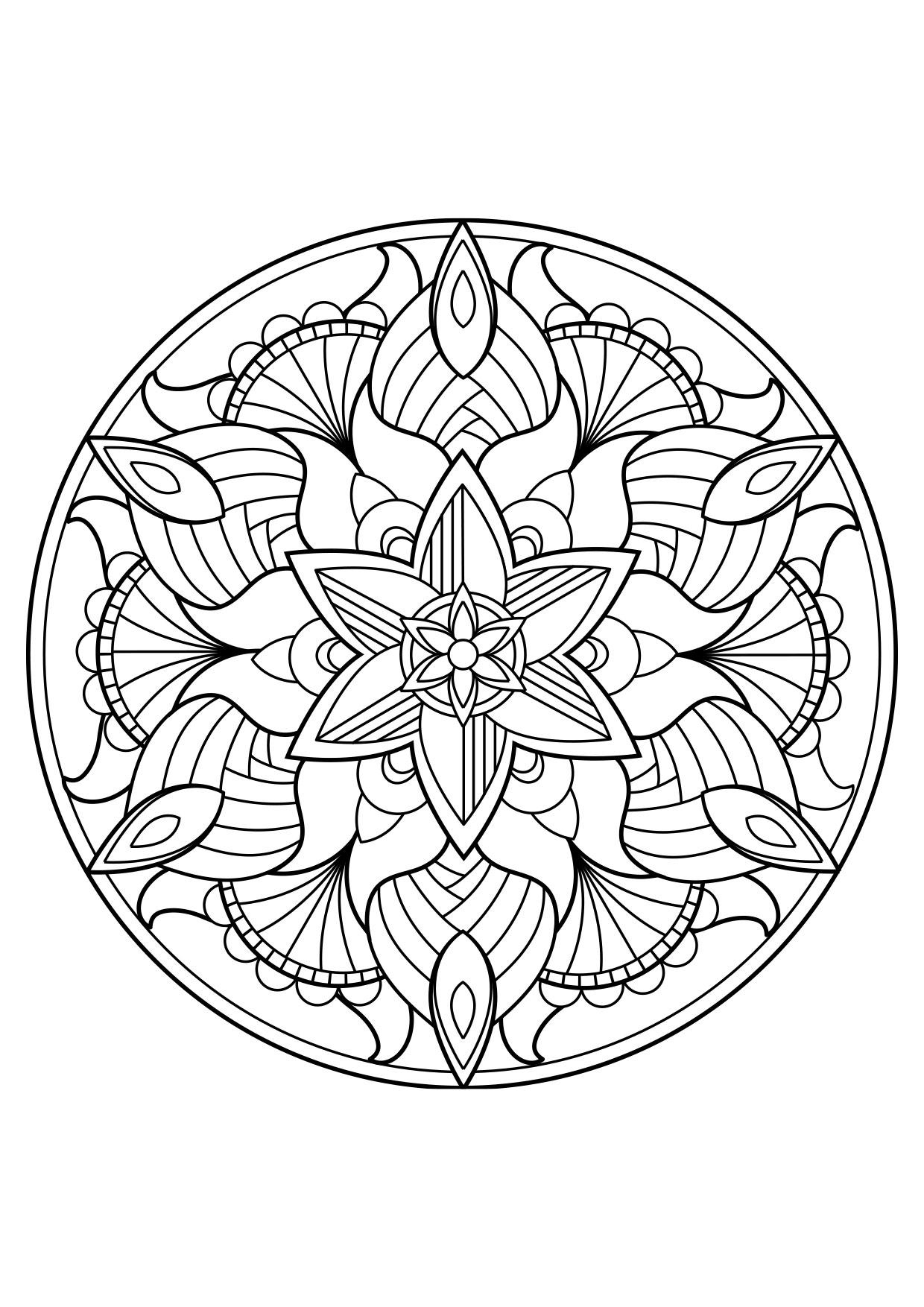 Coloriage Mandala - Coloriages Gratuits À Imprimer à Coloriage A Impromer 