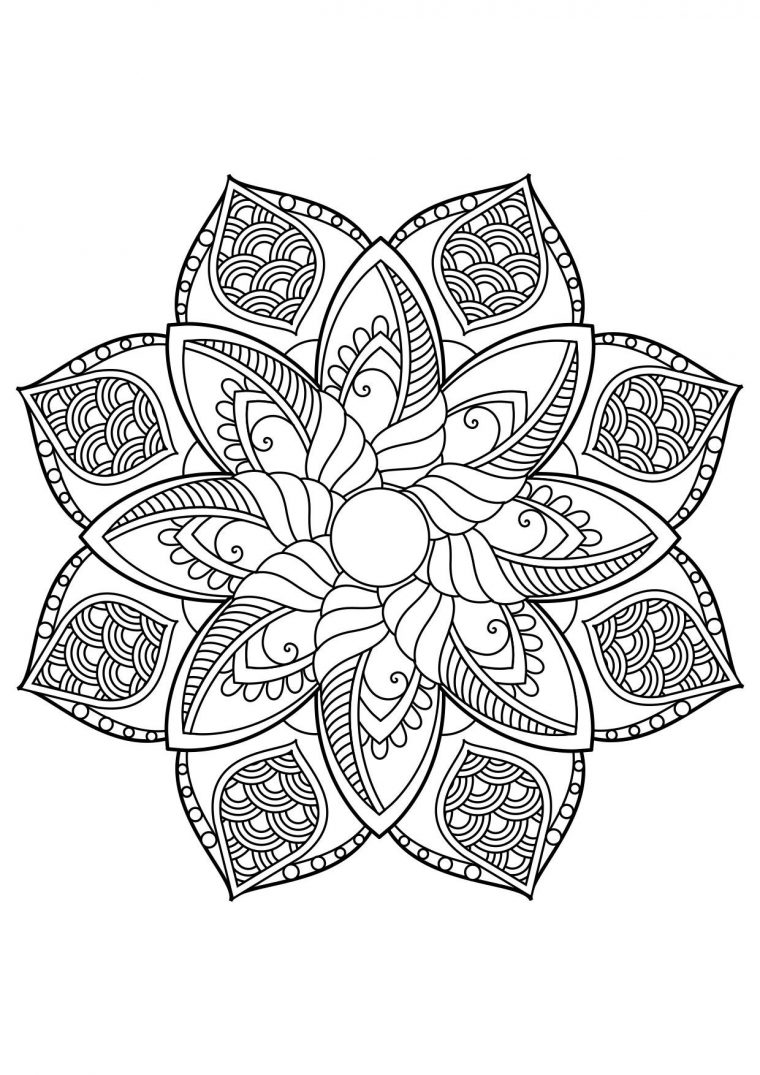 Coloriage Mandala – Coloriages Gratuits À Imprimer dedans Mandalas Gratuits À Imprimer