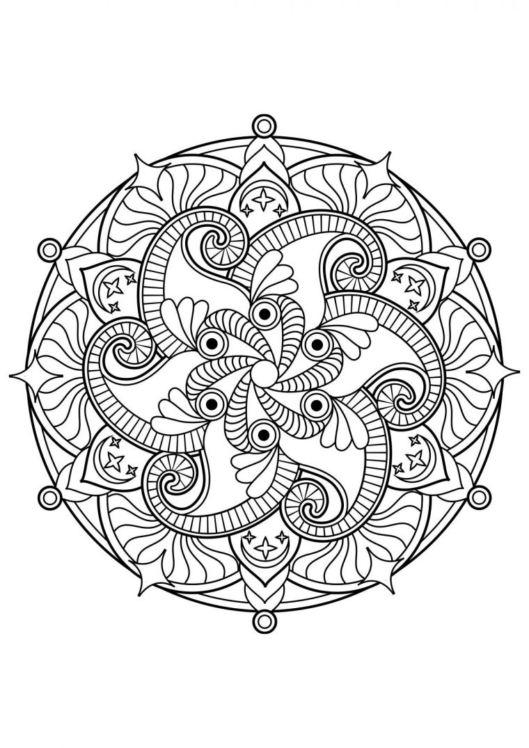 Coloriage Mandala – Coloriages Gratuits À Imprimer serapportantà Coloriage Gratui