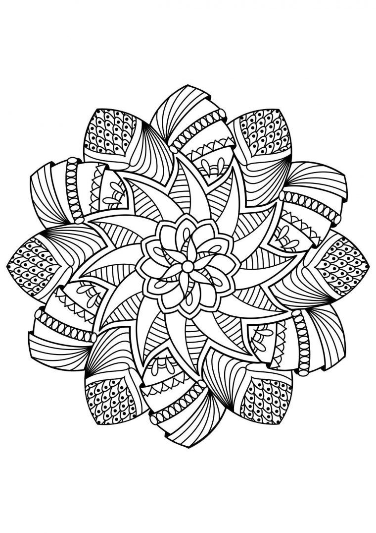 Coloriage Mandala – Coloriages Gratuits À Imprimer serapportantà Coloriage Gratuits