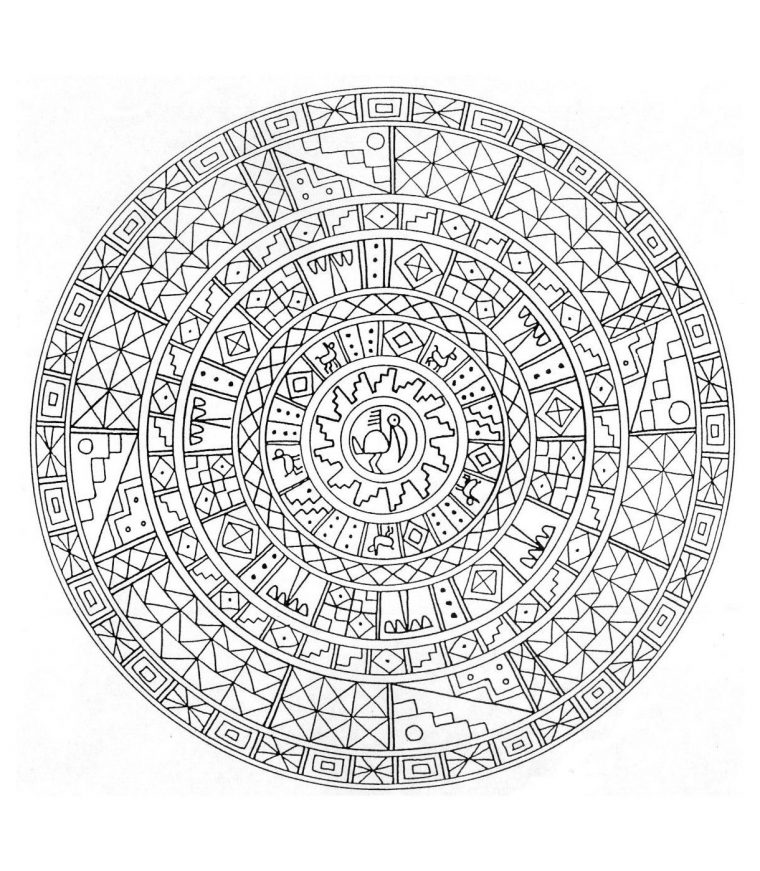 Coloriage Mandala Egypte À Imprimer tout Coloriage À Imprimer Mandala