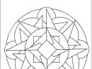 Coloriage - Mandala Et Frise De Formes Géométriques à Dessin Forme