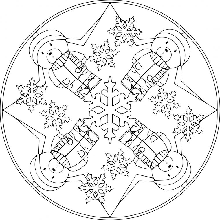 Coloriage Mandala Hiver À Imprimer Sur Coloriages serapportantà Coloriage Hiver A Imprimer Gratuit