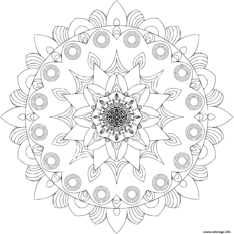 Coloriage Mandala Islam Arabic Indian Moroccan Dessin serapportantà Colorier Mandala