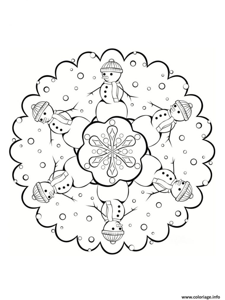 Coloriage Mandala Noel 25 Dessin Mandala De Noel À Imprimer pour Coloriage De Noel À Imprimer Gratuit