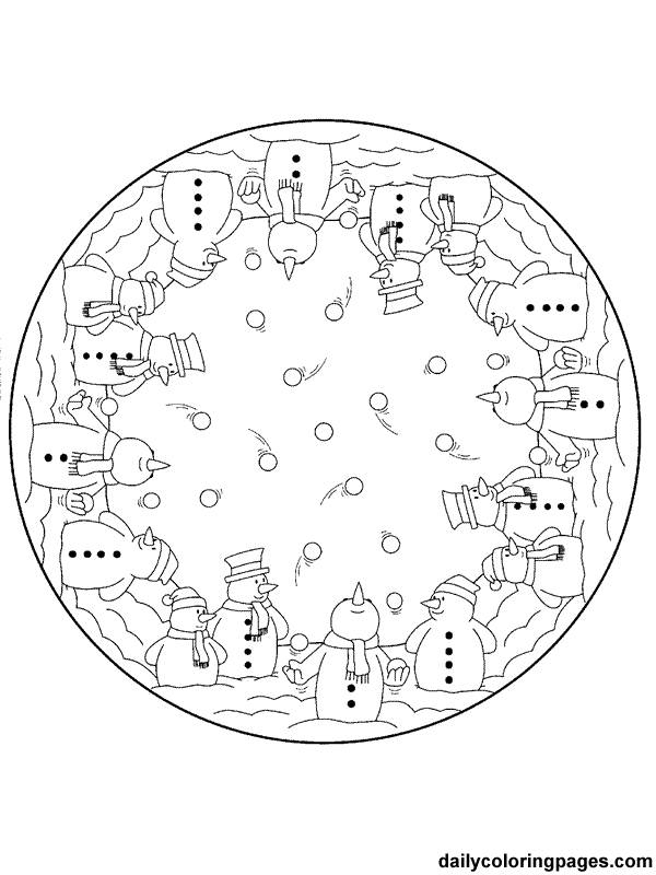 Coloriage Mandala Noel Gratuit À Imprimer intérieur Mandala De Foot A Imprimer 