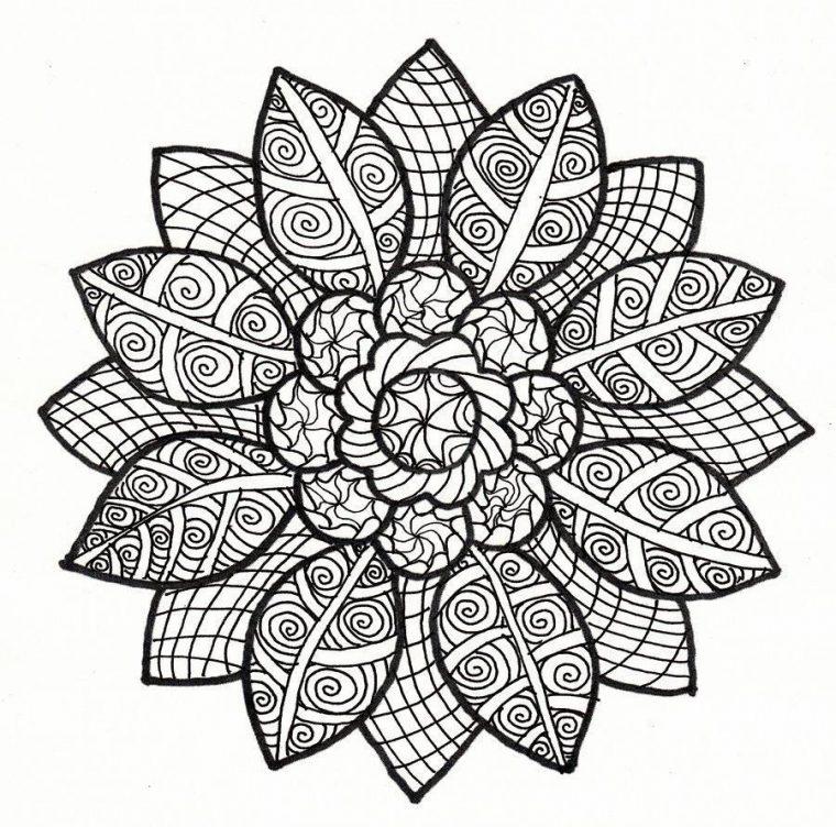 Coloriage Mandala Printemps Imprimer – Coloriage Imprimer à Colorier Mandala