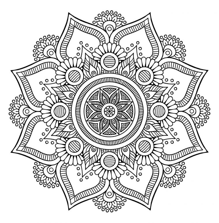 Coloriage Mandala » Vacances – Guide Voyage intérieur Mandala Facile A Dessiner