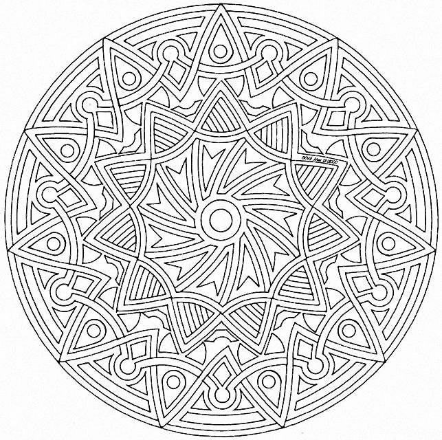 Coloriage Mandalas Difficile Pour Adulte Dessin Gratuit À serapportantà Coloriage Mandalas À Imprimer Gratuit 