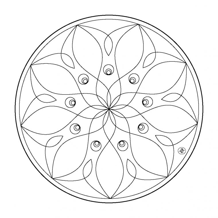 Coloriage Mandalas Fleurs #117037 (Mandalas) – Album De dedans Imprimer Dessin Mandala