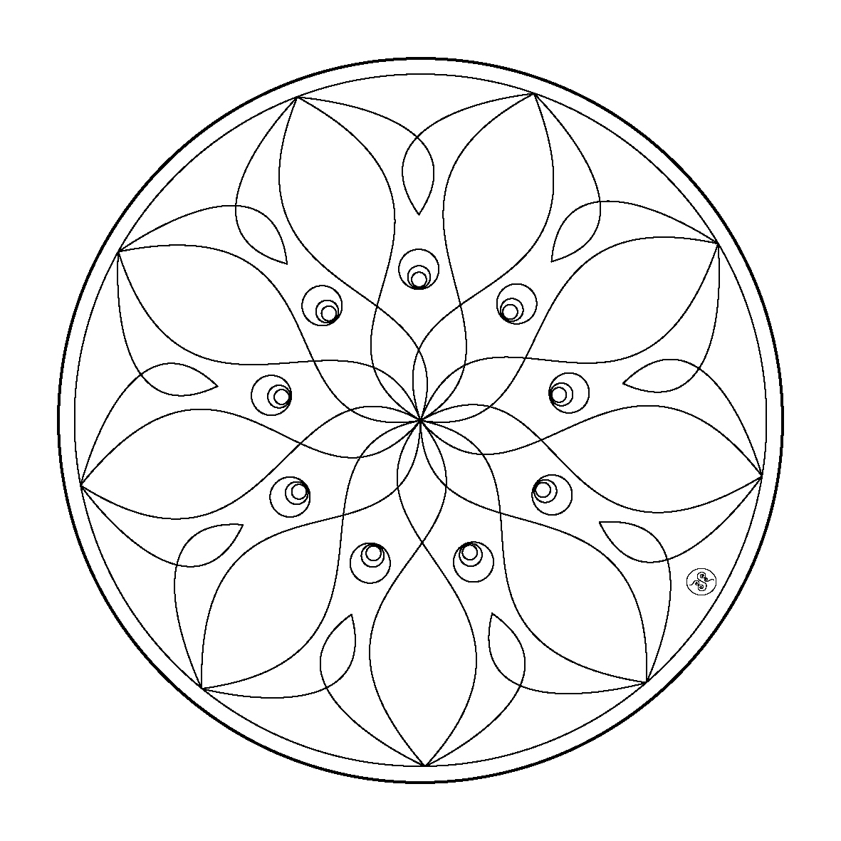 Coloriage Mandalas Fleurs #117037 (Mandalas) - Album De dedans Imprimer Dessin Mandala