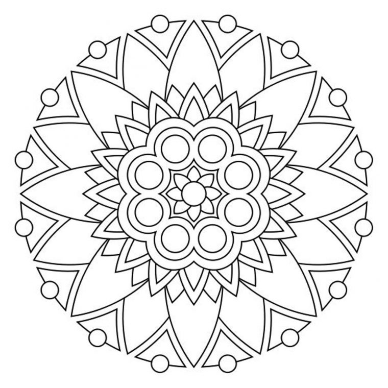 Coloriage Mandalas Fleurs #117064 (Mandalas) – Album De pour Coloriages Mandalas Fleurs