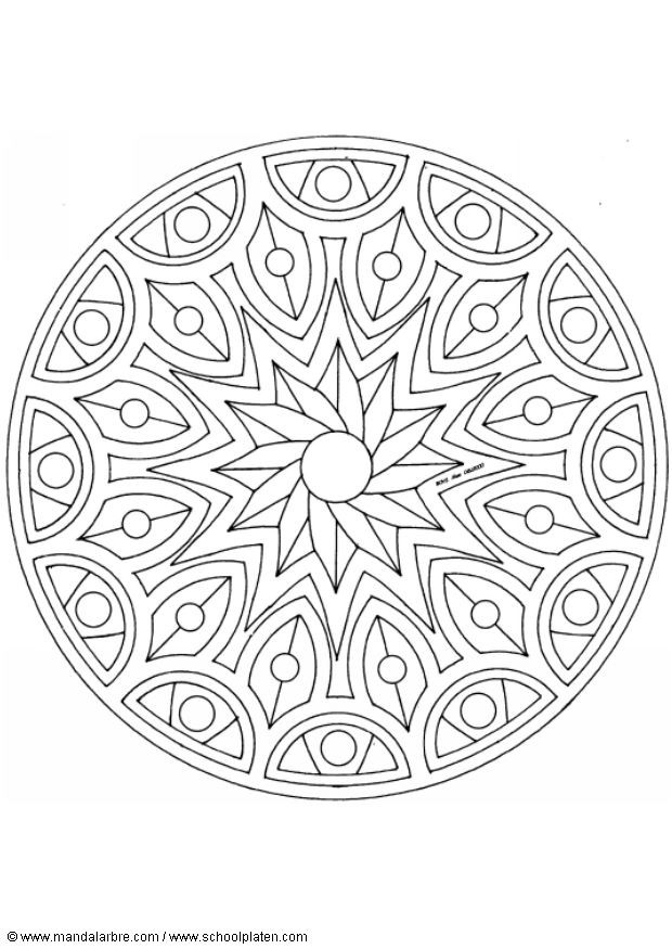 Coloriage Mandalas Gratuit À Imprimer intérieur Dessin Mandala À Imprimer