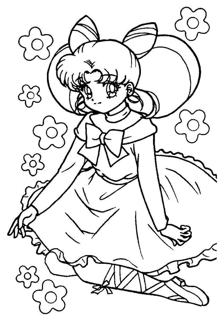 Coloriage Manga à Coloriage Fille Manga