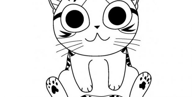 Coloriage Manga Chat Bestof Galerie Coloriage Manga Chat destiné Dessin De Chat Manga 