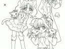 Coloriage Manga - Coloriage Manga Kawaii Fille encequiconcerne Coloriage Fille Manga