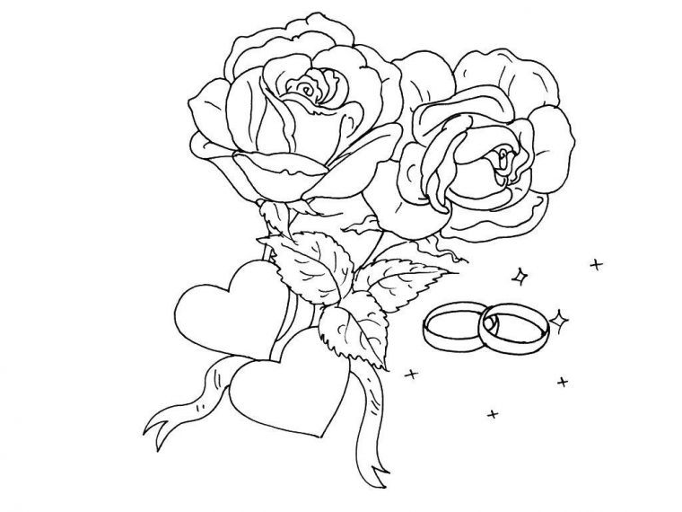 Coloriage Mariage 1 – Coloriage Mariage – Coloriages Fetes encequiconcerne Dessin Mariée