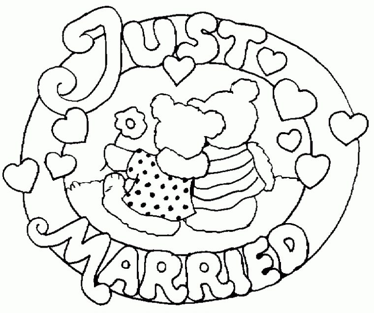 Coloriage Mariage – 3 À Colorier  Allofamille  Coloriage avec Mescoloriages